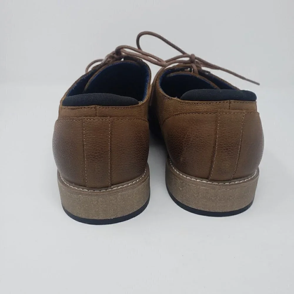DR. SCHOLL'S Cash Perforated Brown Leather Oxfords - Picture 5 of 10